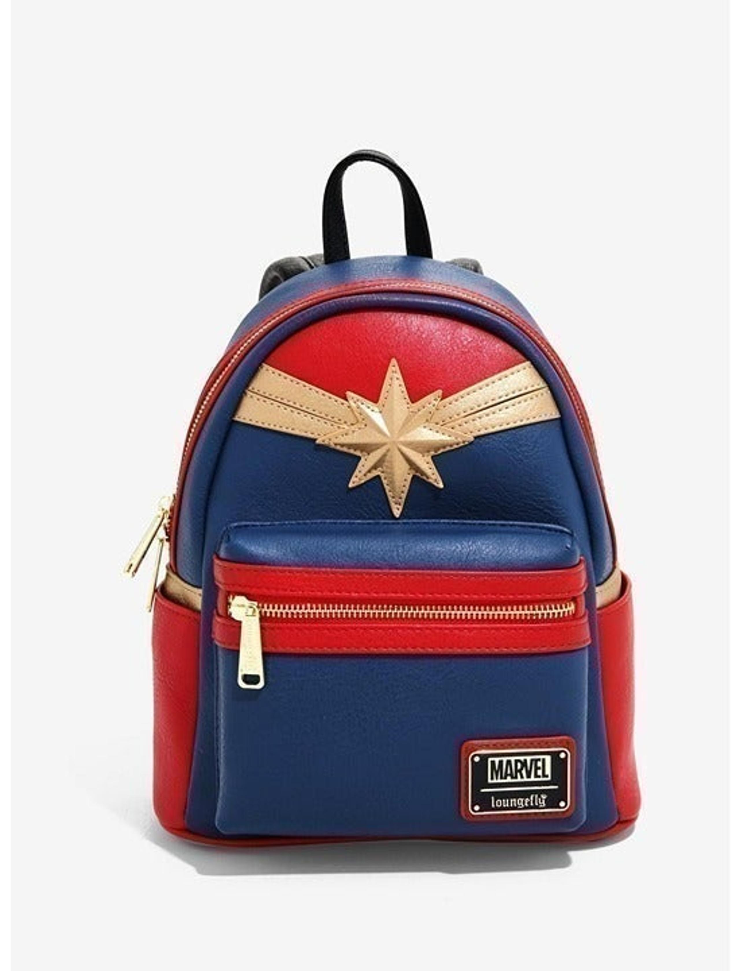 *LAST ONE* Loungefly Marvel Captain Marvel Mini Backpack Red/Blue - Brand New!