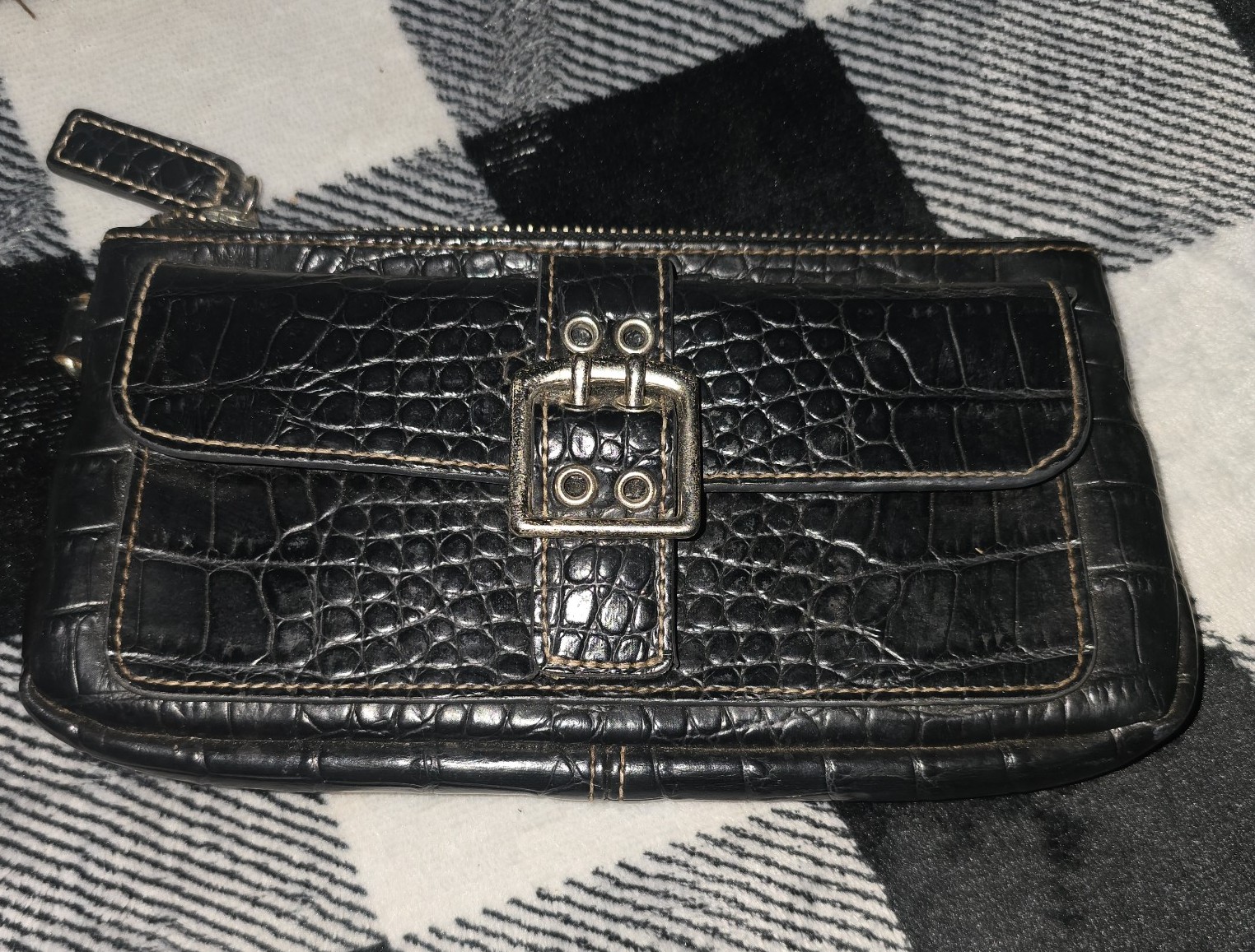 Leather clutch or wristlet