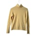 Kinross 100% Cashmere Sweater Size S Yellow Turtleneck Pullover Old Money Luxury