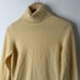 Kinross 100% Cashmere Sweater Size S Yellow Turtleneck Pullover Old Money Luxury
