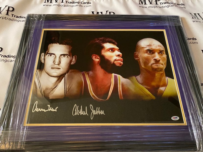 Jerry West & Kareem Abdul Jabbar Auto