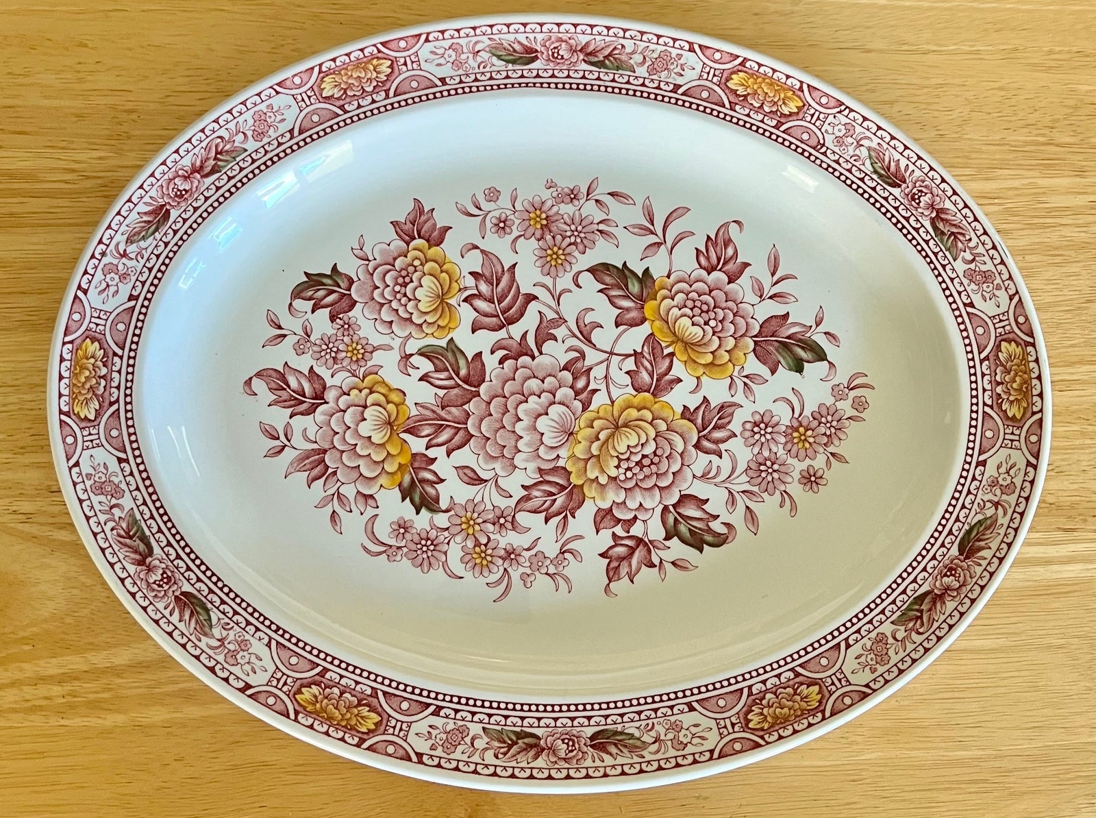 Vtg. RIDGEWAY IRONSTONE - Staffordshire ~ England “Canterbury” #4269 Platter