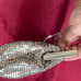 Whiting and Davis silver mesh evening bag/clutch. Brand new.