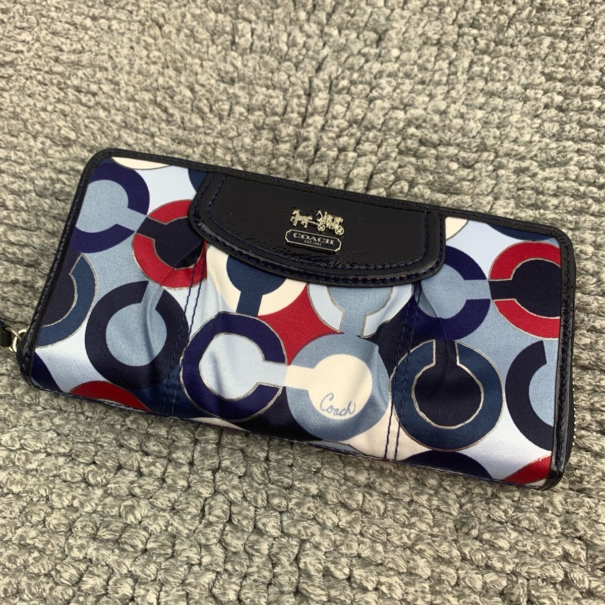 Coach 48678 Small Wallet – Blue Multi – NWT
