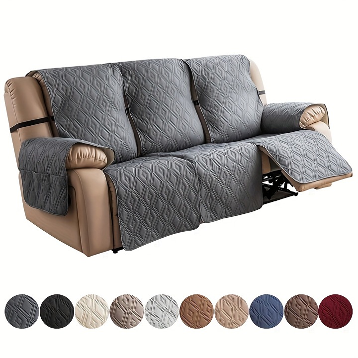 3pcs/set Non-Slip Recliner Sofa Covers recliner slipcover with Elastic Straps