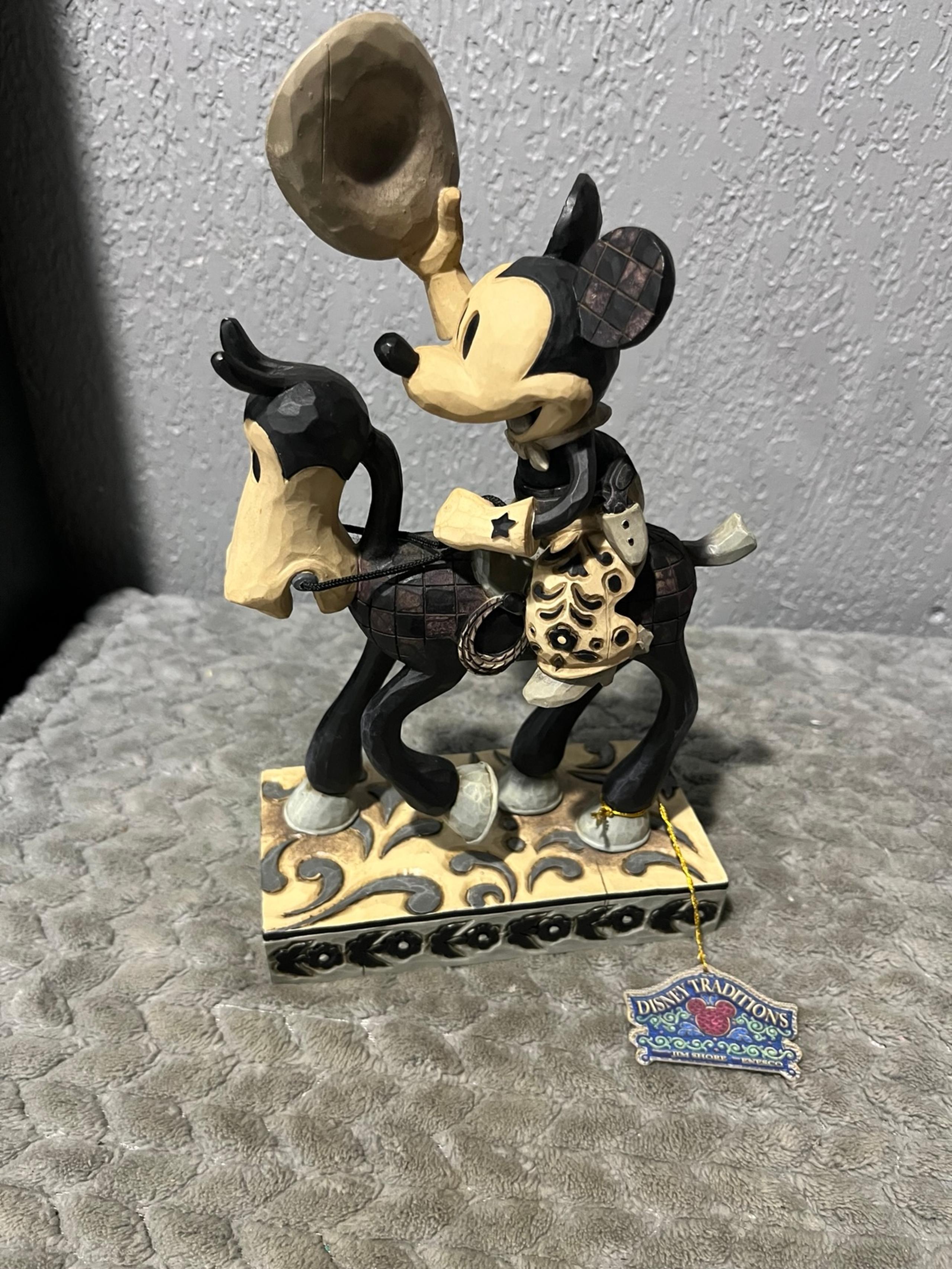 Retired Jim Shore Walt Disney Collection Mickey Mouse on Horse Howdy Partner