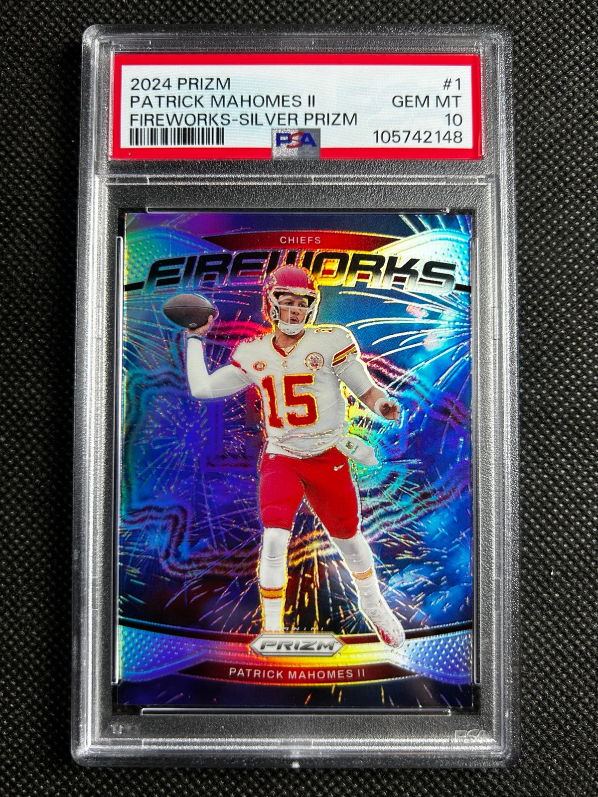 2024 Prizm PATRICK MAHOMES Silver Insert SP PSA 10 GEM MINT #1 KC CHIEFS