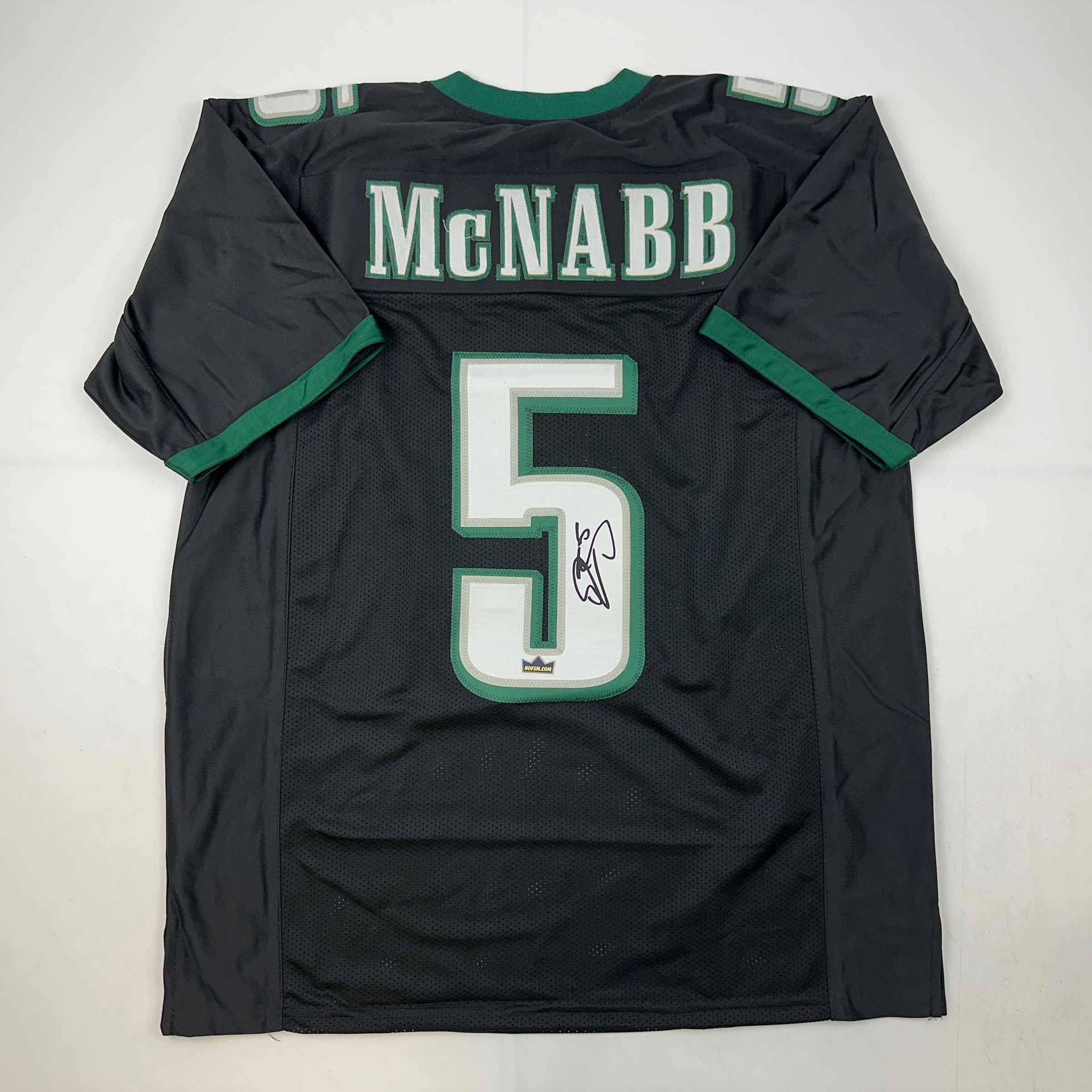 Facsimile Autographed Donovan McNabb Philadelphia Black Auto Jersey Size Men's