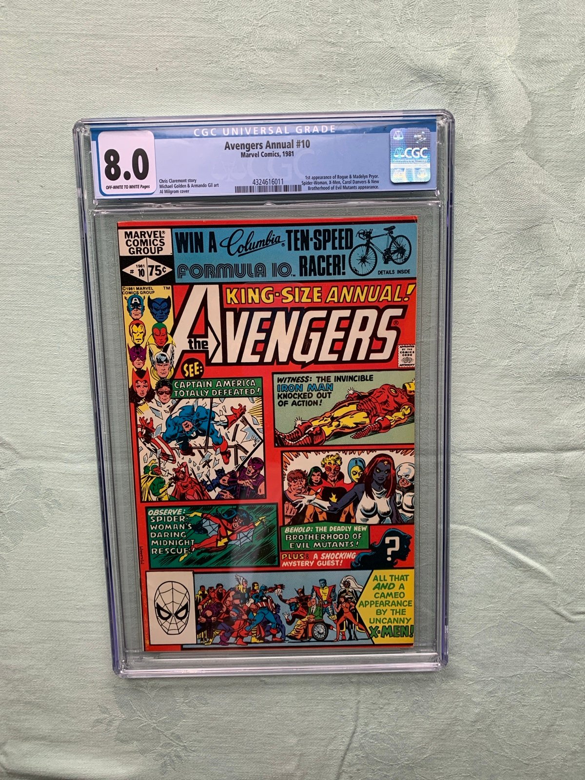 Avengers Annual 10 cgc 8.0