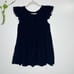 Hatch Reece Maternity Navy Blue Corduroy Ruffle Sleeves Tank Top