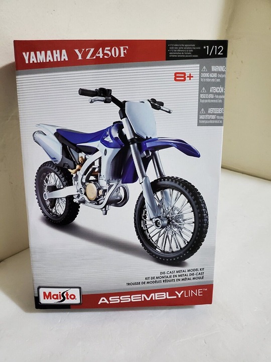 Maisto YAMAAHA 450 Assembly Line 1:12 Die-Cast Motocross MX Toy Model Bike 90159