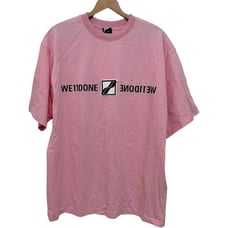 WE11DONE Pink Patched Mirror T-Shirt Size S