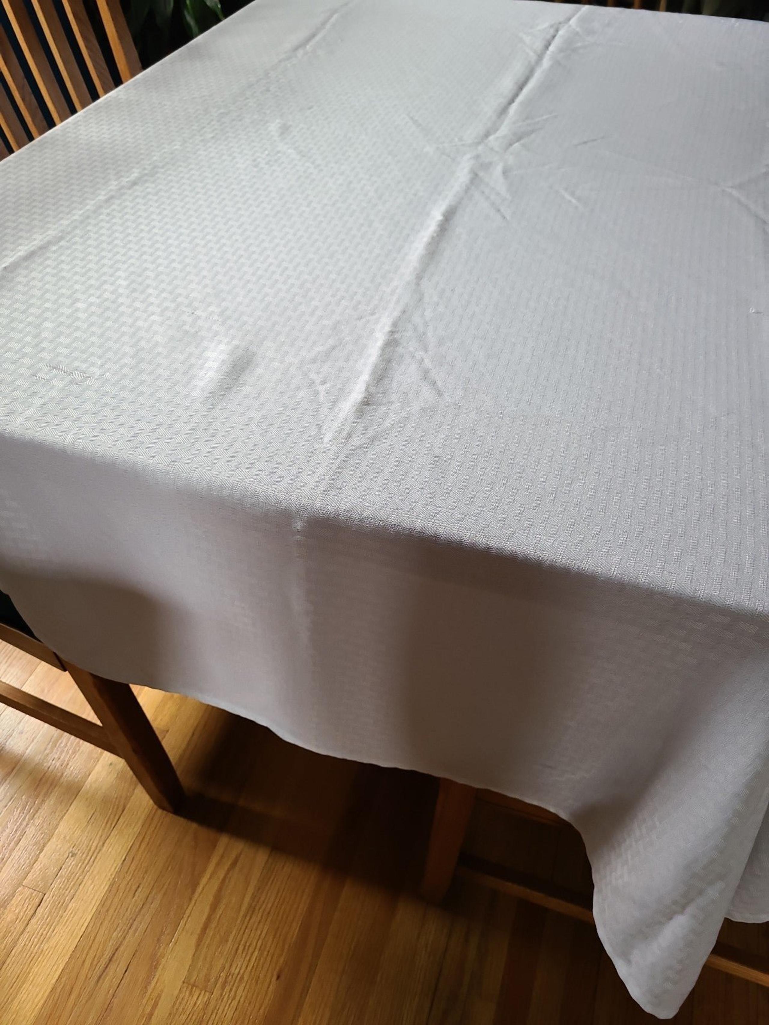 Rectangle White Tablecloth