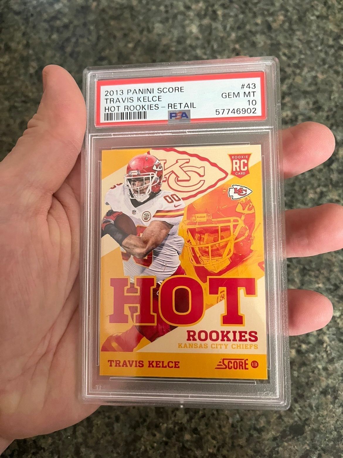 2013 Score Hot Rookies Travis Kelce Gem Mint RC Chiefs PSA 10 GOAT Low Pop
