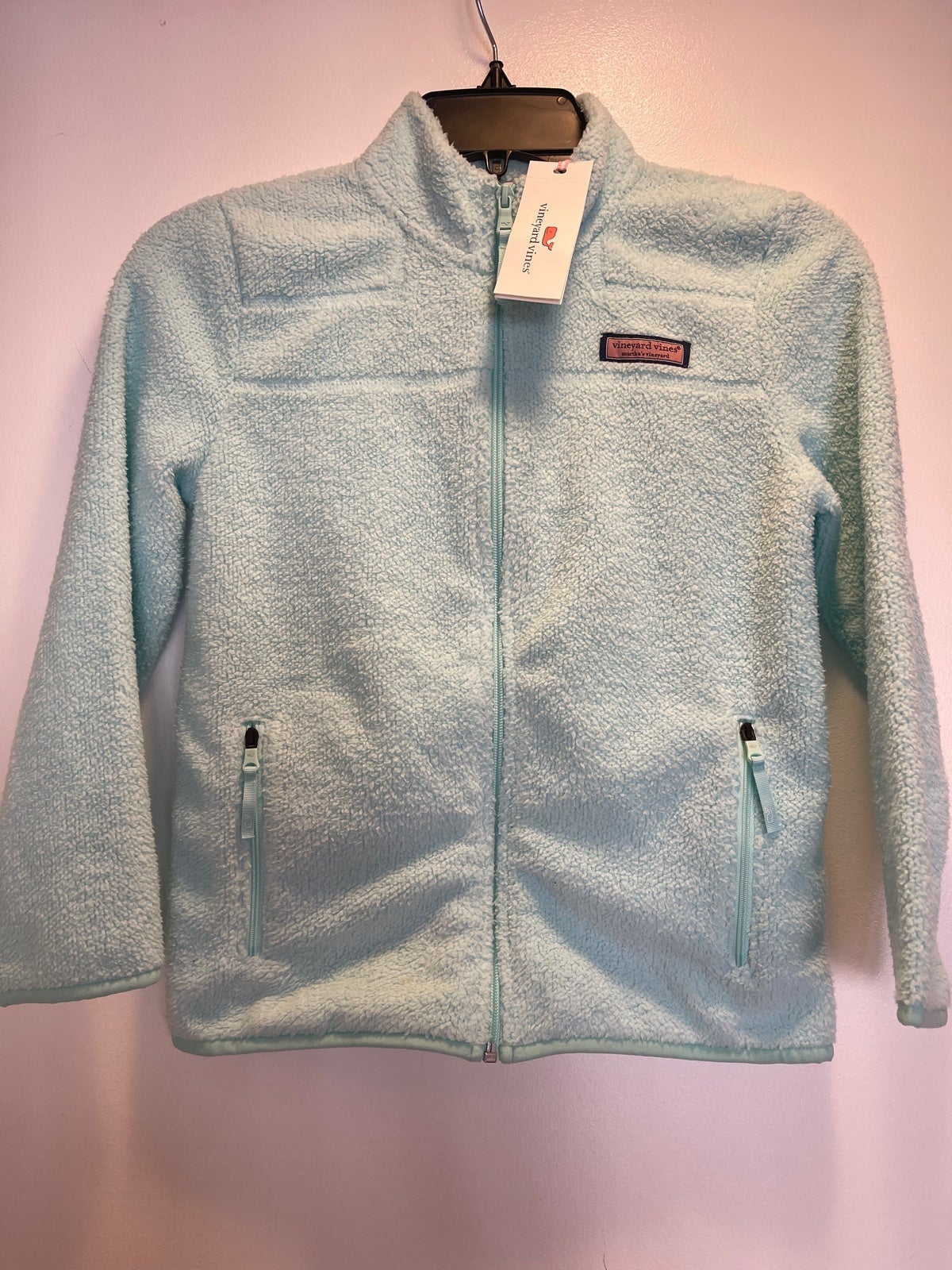 Vineyard vines girls Fuzzy full zip Jacket Sz 10-12