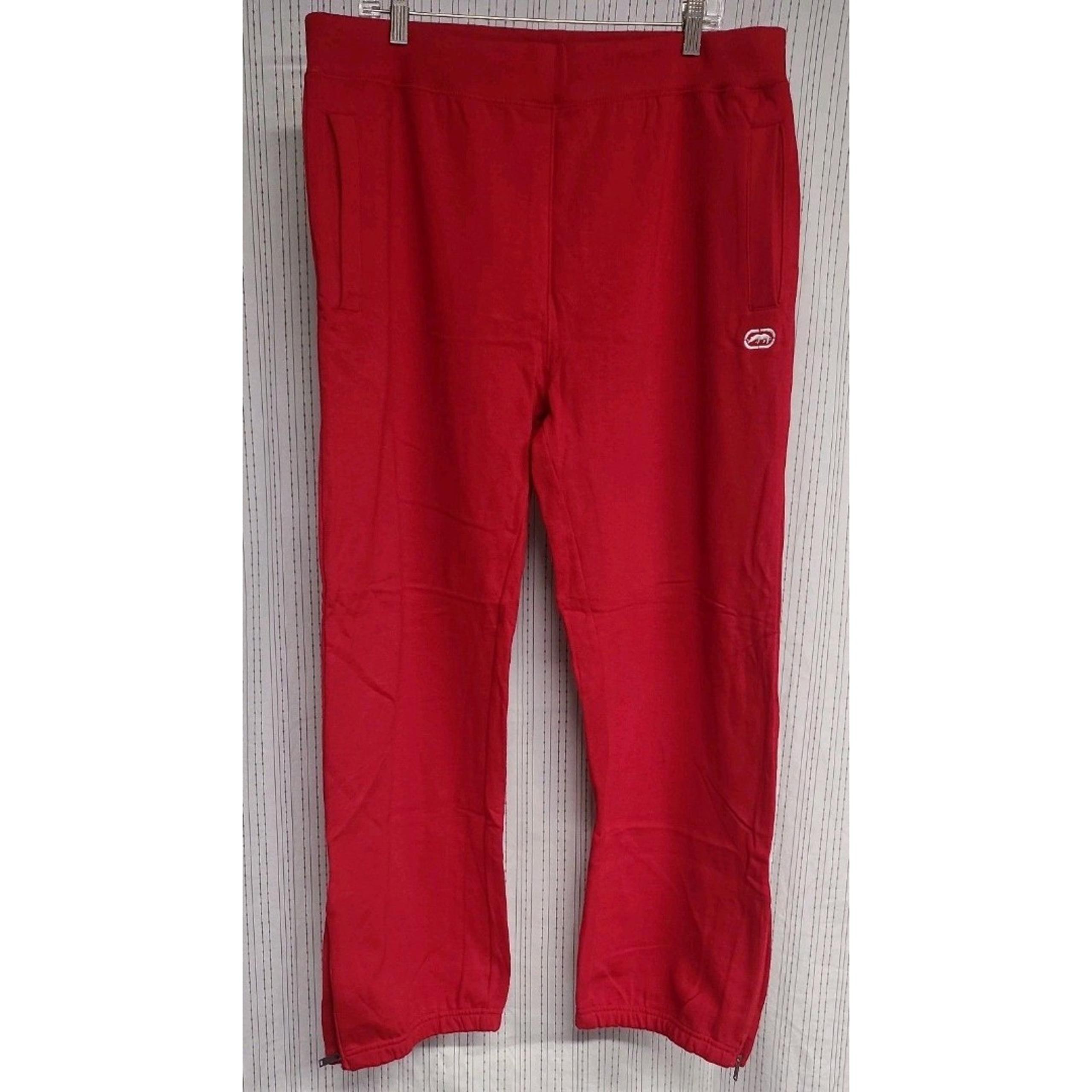 Vintage Y2K Ecko Unltd Baggy Sweatpants Mens XL Red  Embroidered Oversized