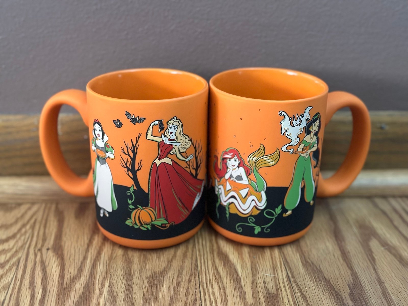2 Pack Disney Princess Halloween Mugs