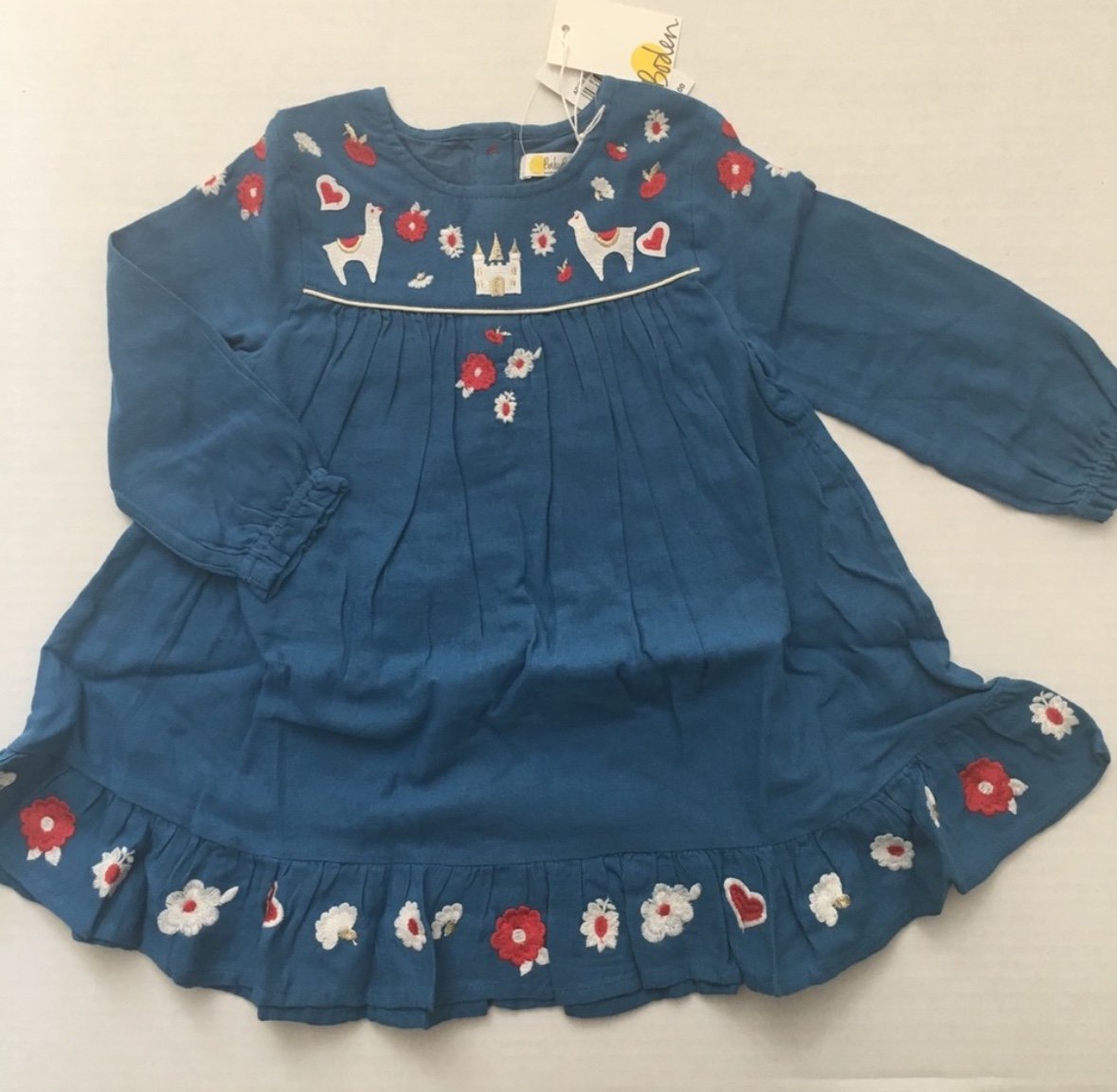 Mini boden Llama Dress NWT 2/3