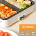 Random color will be chosen pink or white, new 2 in one Korean hot pot bbq gift