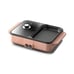 Random color will be chosen pink or white, new 2 in one Korean hot pot bbq gift