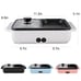 Random color will be chosen pink or white, new 2 in one Korean hot pot bbq gift