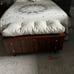 Non slip Tufted Memory Foam Bench Cushion, Fade Shield Water Resistant
