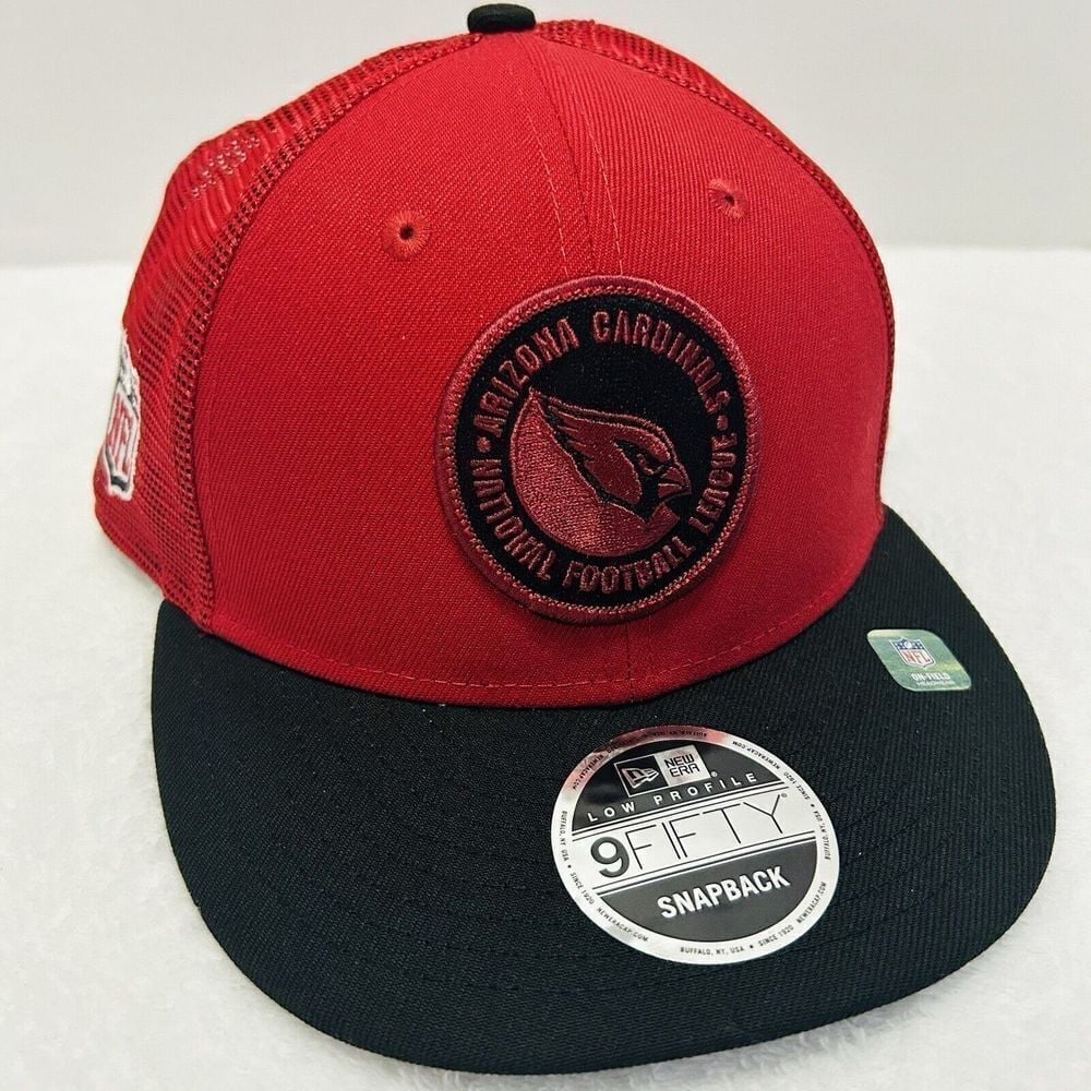 New Era Arizona Cardinals Sideline Low Profile 9FIFTY Snapback Hat Cap Red Black