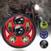 5 3/4 LED Headlight Red Harley Davidson Dyna Softail Sportster XL 883 1200 5.75