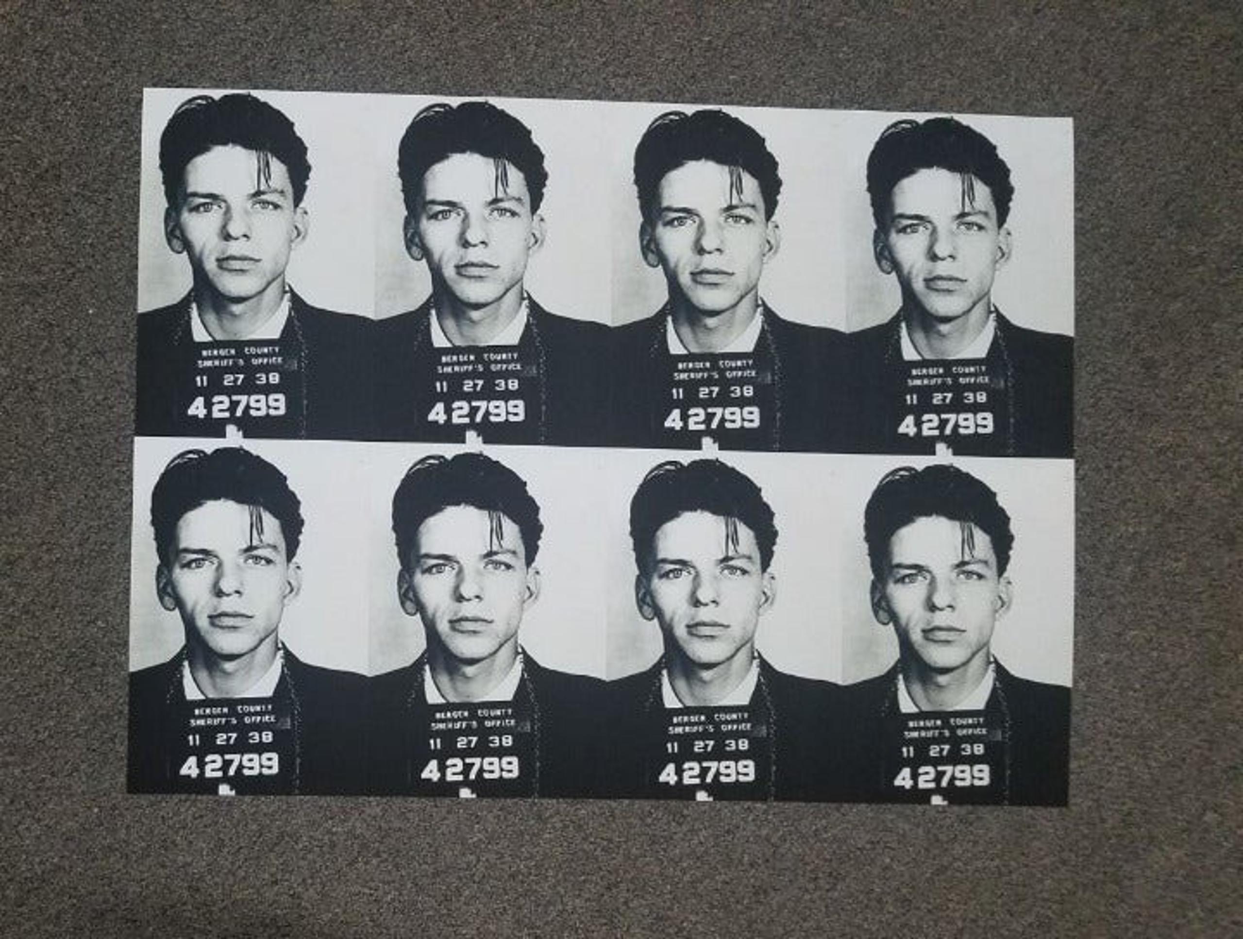24x32 Frank Sinatra Mugshot