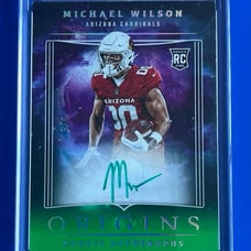 Michael Wilson Arizona Cardinals Rookie Autographed Card SSP /5