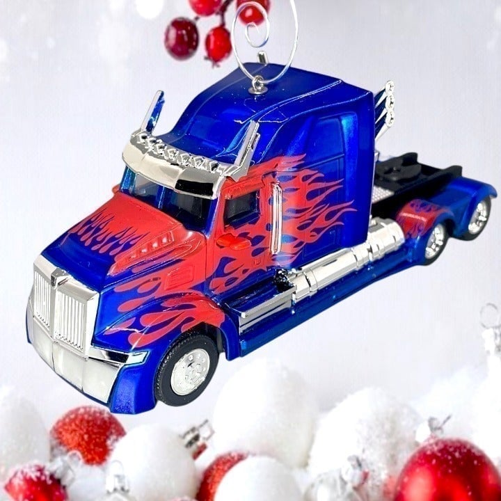 Transformers Optimus Prime Truck ONE OF A KIND 1/32 6 Christmas Tree Ornament
