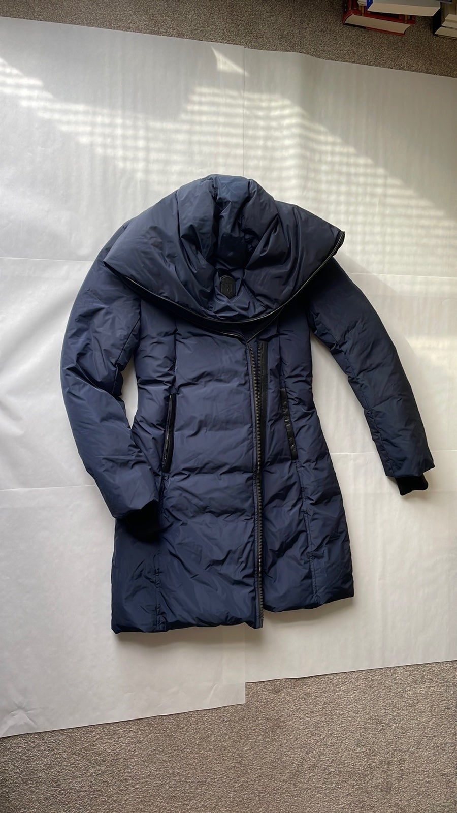 MACKAGE Kay quilted regular-fit shell-down hooded coat (Navy, New, XS)