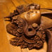 Hand Carved Wooden Iravan Statue Hindu Mythology