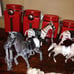 Vintage Horses with arena