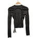 New Balenciaga Metallic Open Back Long Sleeve Shimmer Top Small