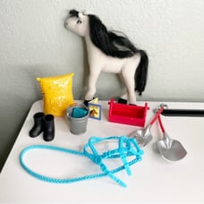 Vintage Eden Madeline Plush Horse Set
