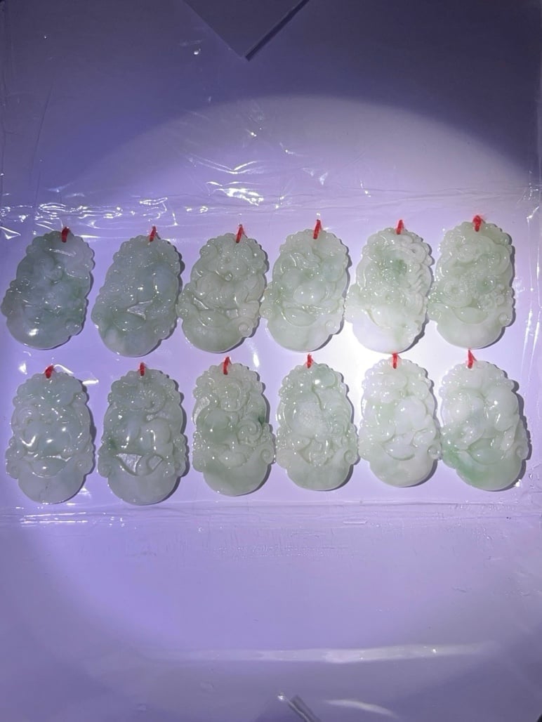 Full set 12 Burma Jade Chinese Zodiac, Great budget 12 gift bundle