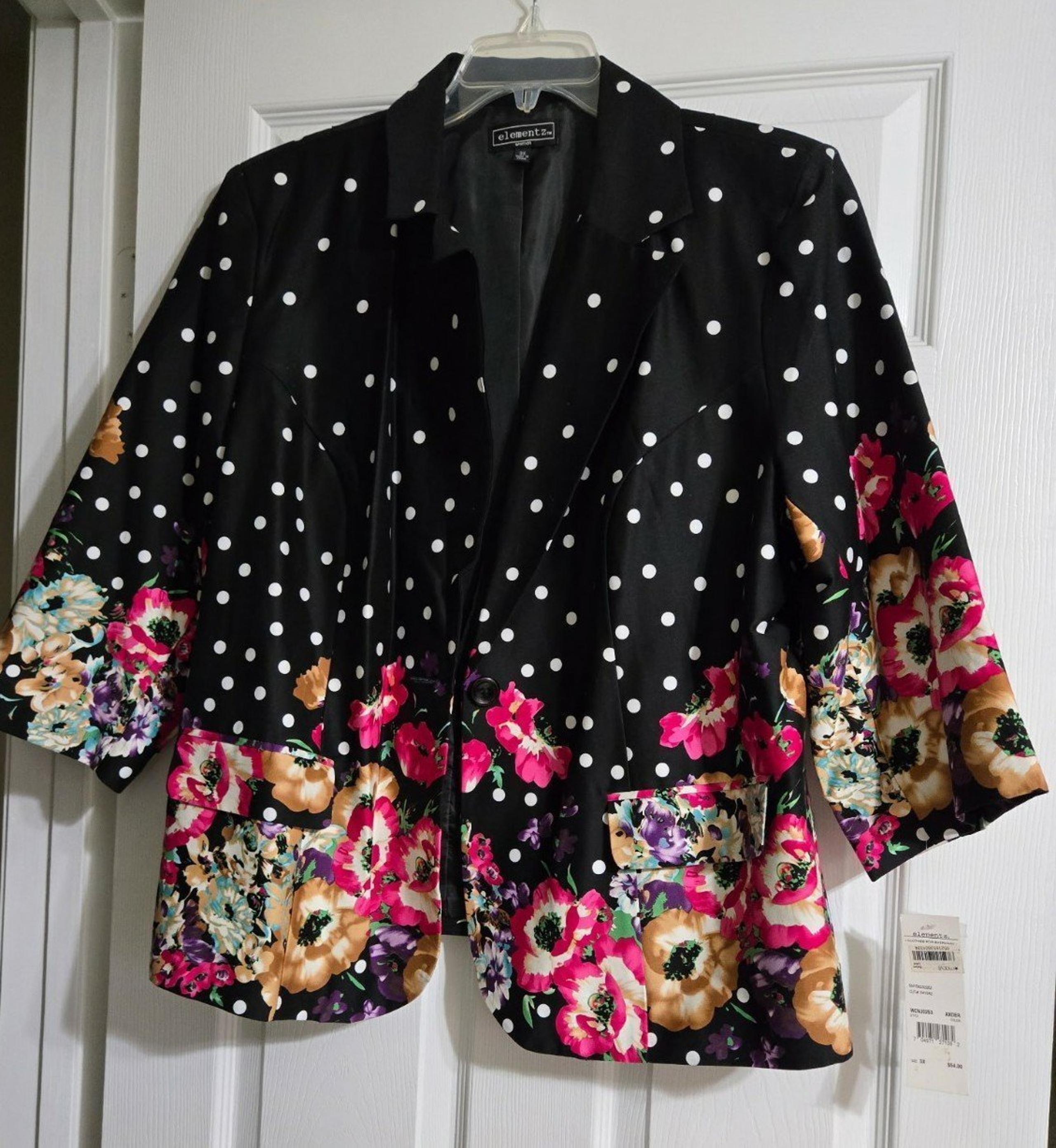 Elementz women's floral blazer.