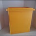 MCM Tupperware Waste Basket With Yellow & Red Starbust Design.
