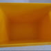 MCM Tupperware Waste Basket With Yellow & Red Starbust Design.
