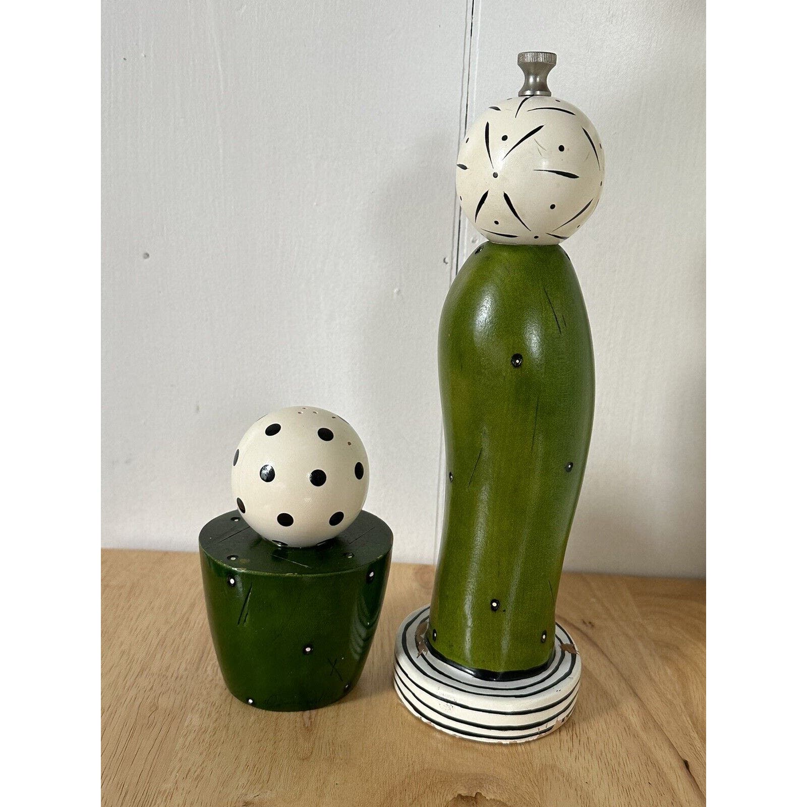Rob Wilhelm William Bounds PepArt Pepper Mill Grinder and Salt Shaker Signed