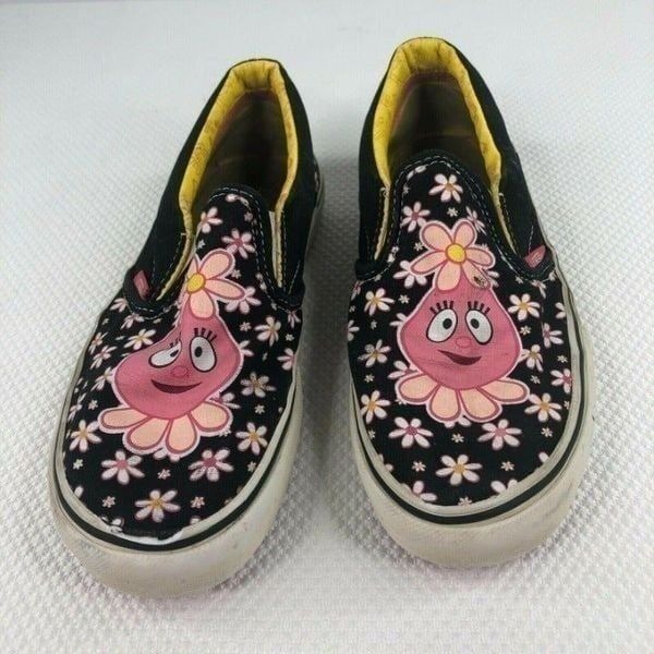 YO GABBA GABBA FOOFA SLIP ON SHOES SNEAKERS SIZE 4 VANS BIG KIDS