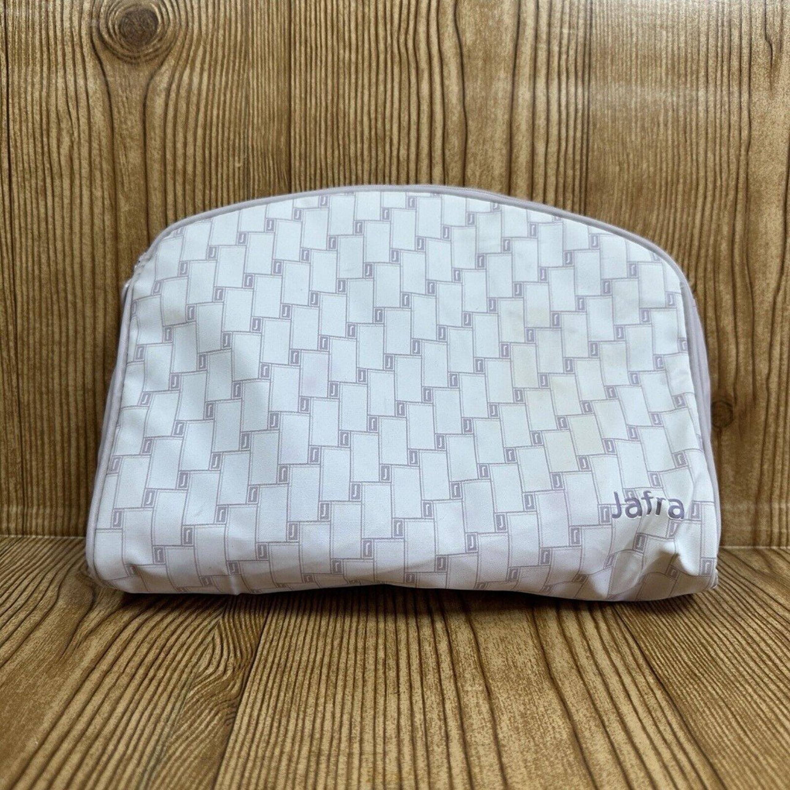 Jafra Cosmetic Bag Zippered Overnight Make-Up Toiletries Pouch Pale Pink