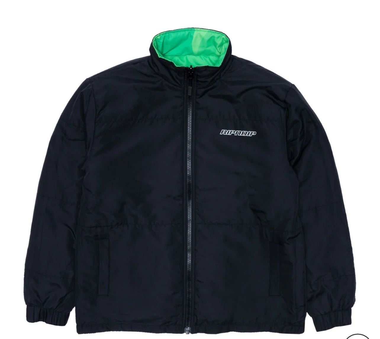 NEO NERM REVERSIBLE FIELD PUFFER JACKET (BLACK/TONAL GREEN)