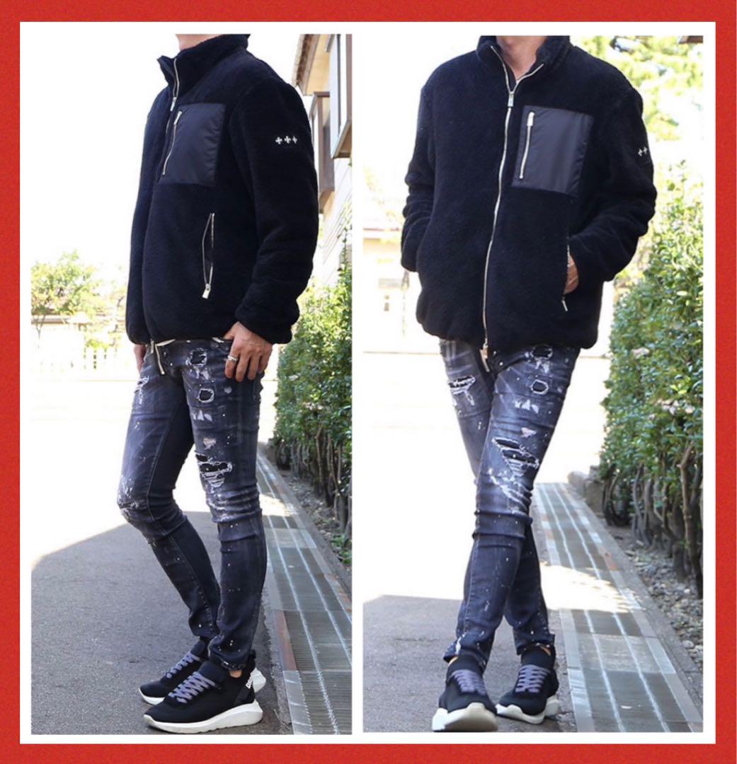 【Retail Price 110,000 Yen, Rare, Excellent Condition】DSQUARED2 Skater Black