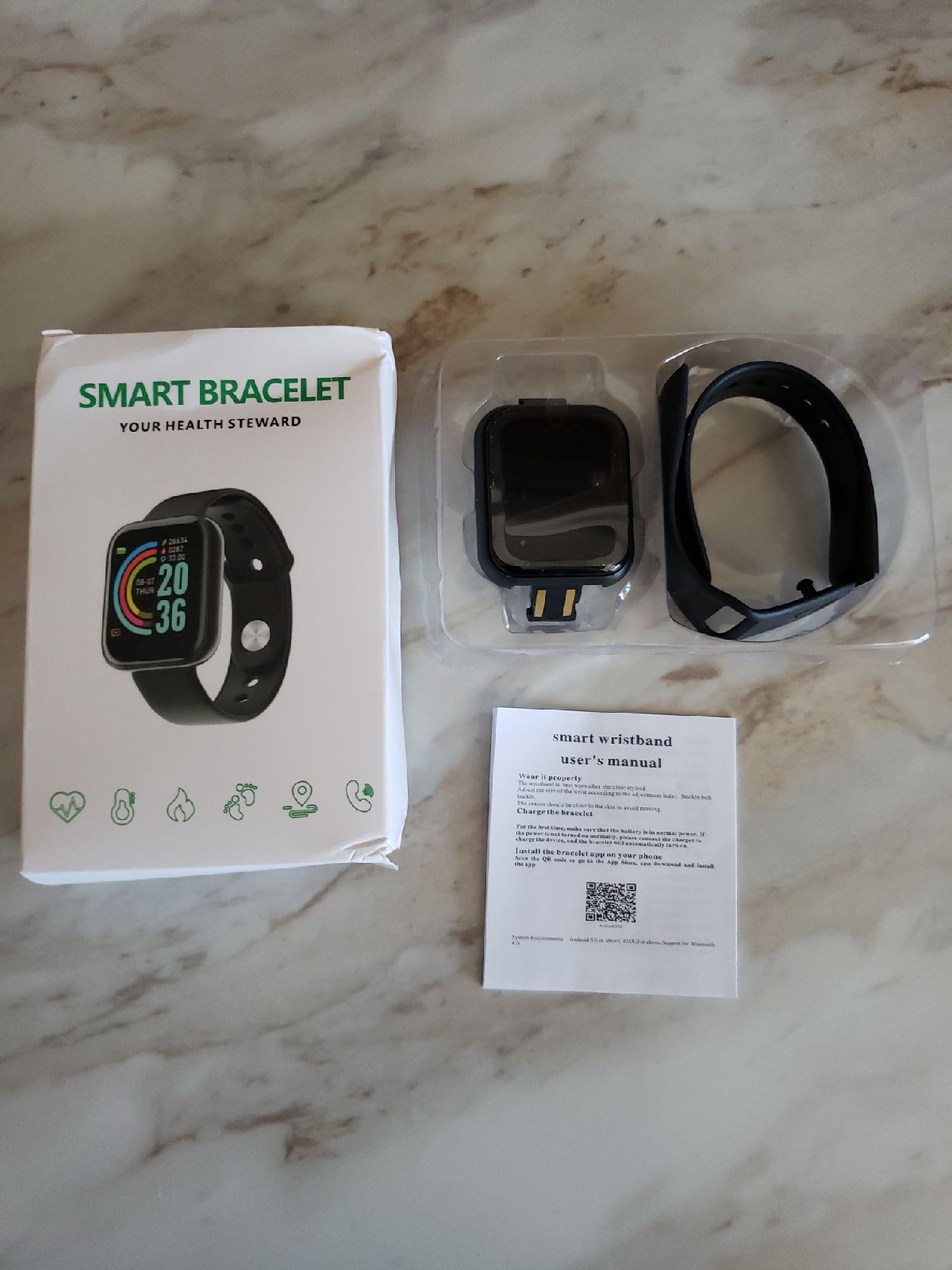 Smart watch bracelet manual hotsell
