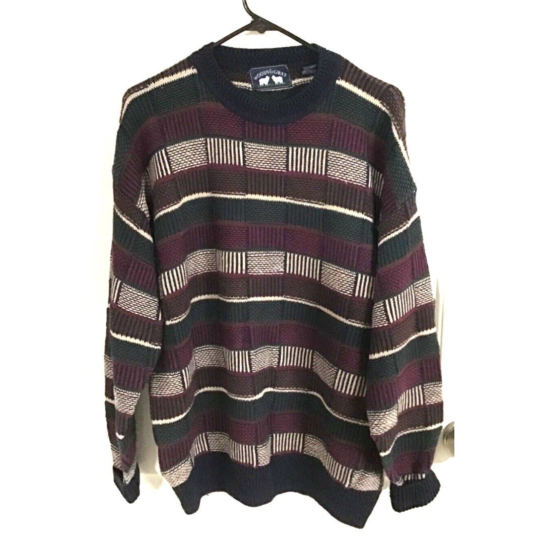 Woods and Gray Vintage Mens Medium Knit Sweater
