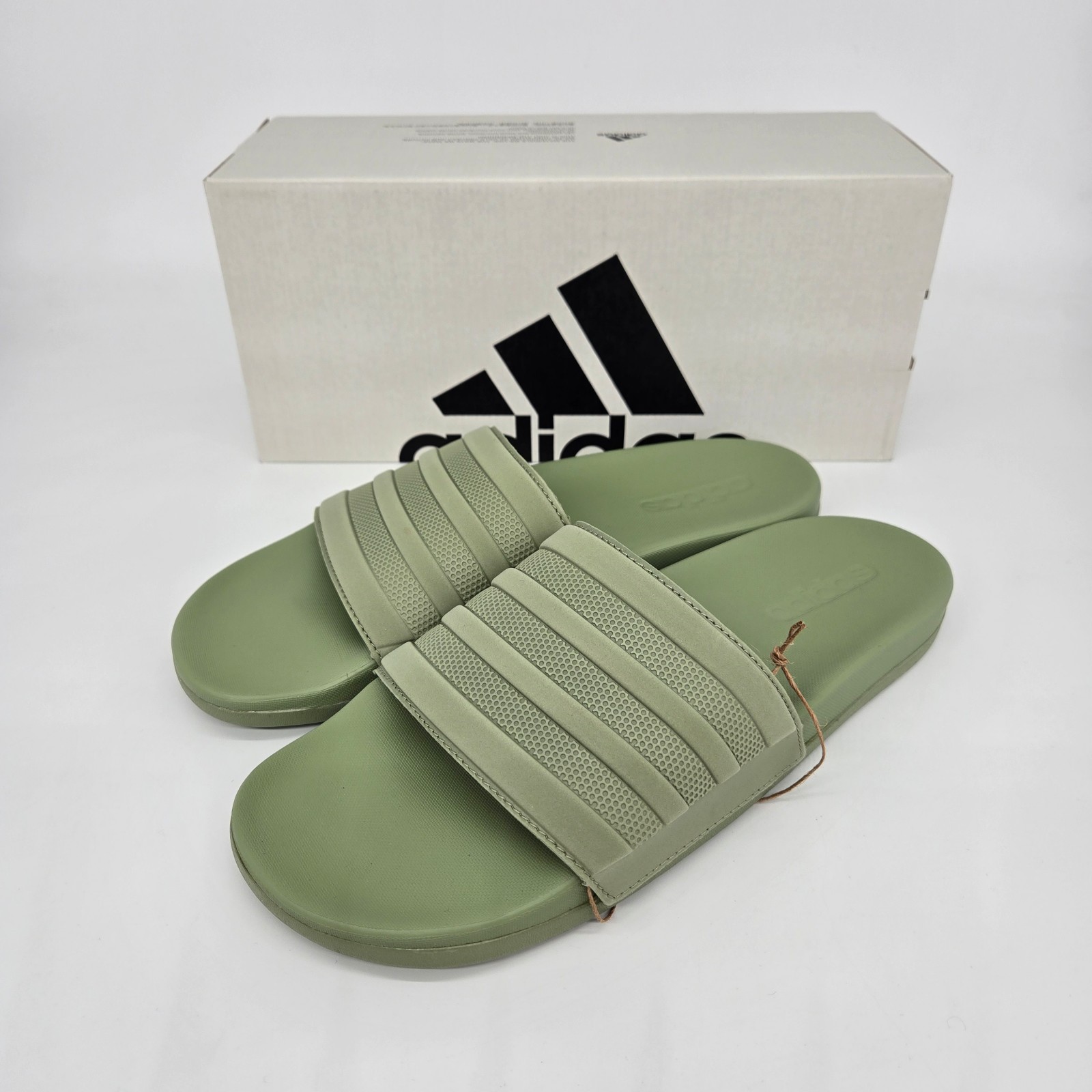 New adidas Adilette Comfort Slides Tent Green Men's Shoes Size 10