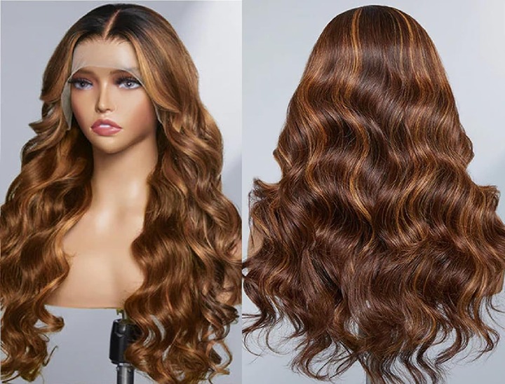 18inch Lace Front Wigs Human Hair Pre Plucked with Baby Hair 13x4 HD -vd9s