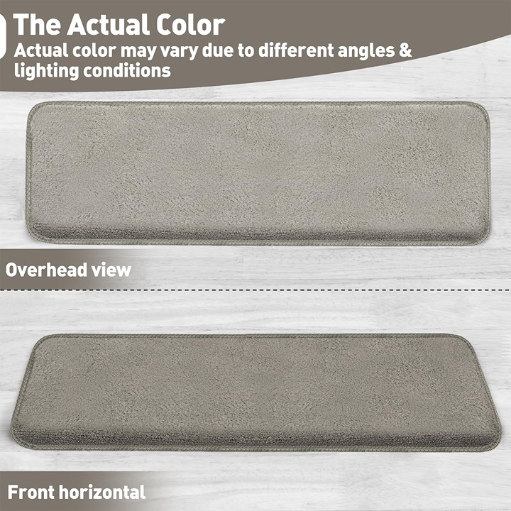 PURE ERA Carpet Stair Treads Ultra Plush Soft Bullnose Indoor Stair Protectors P - detail